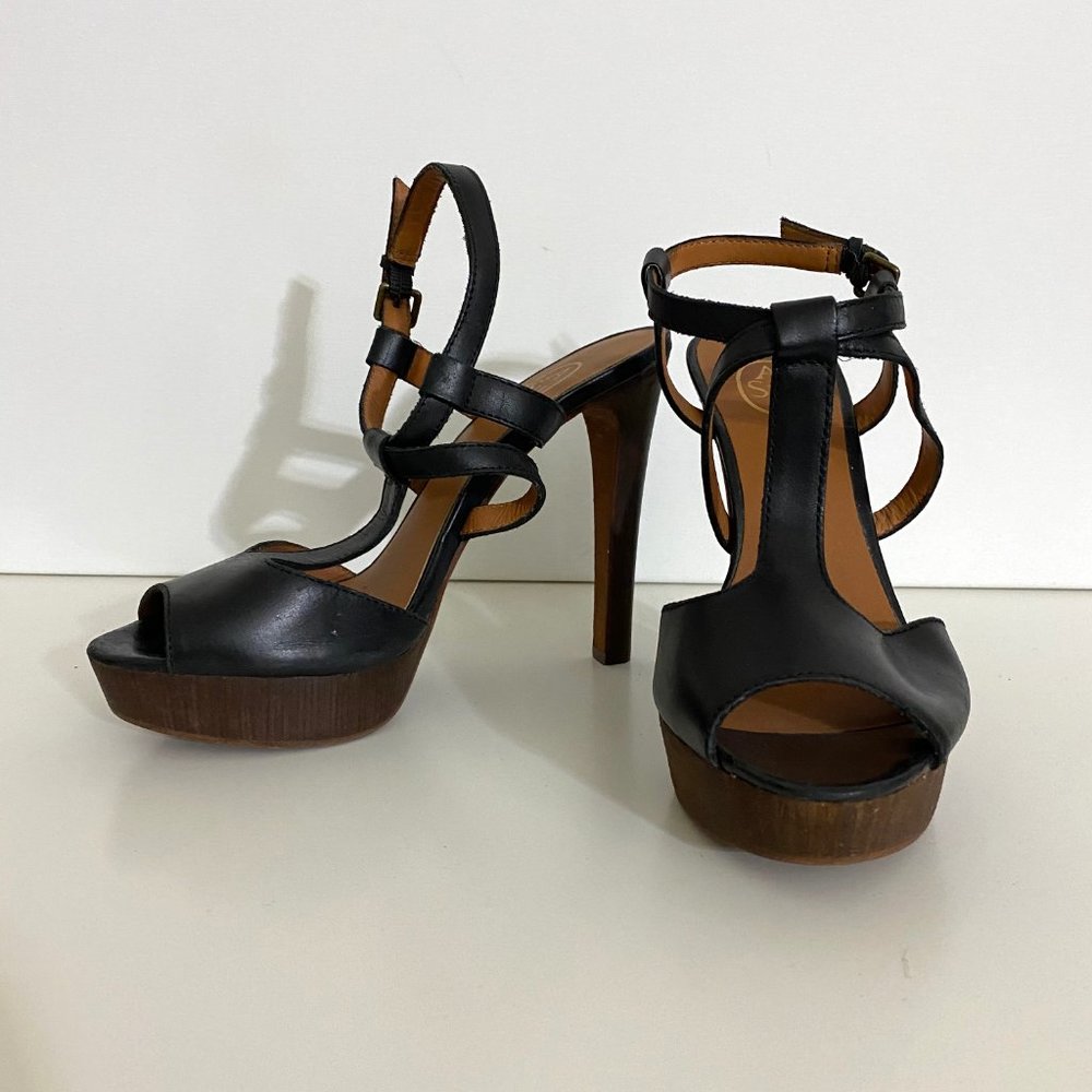 ASH Heeled Platform Leather Sandals